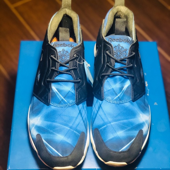 Reebok Mens Furylite FMG Black, Royal 12 BHFO 4084 - Picture 2 of 8
